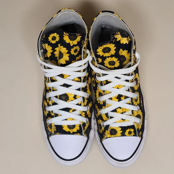 Converse CTAS Sunflower hi top casual sneakers size 8 - Picture 4 of 10
